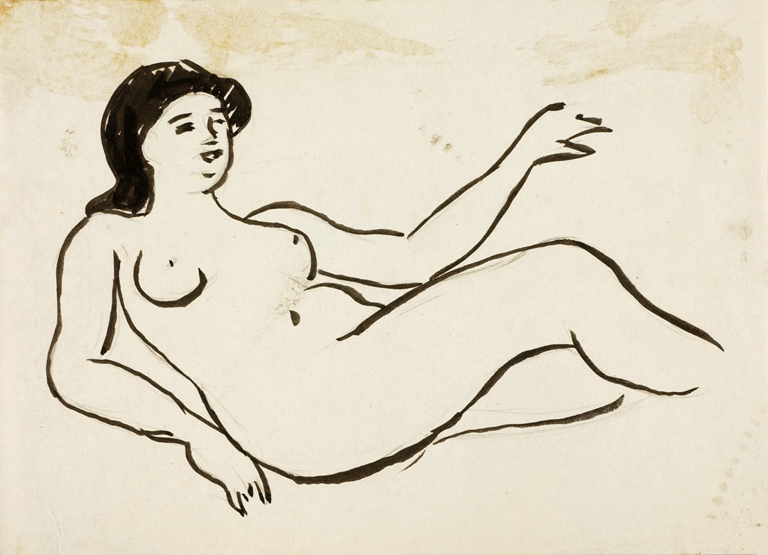 Female Nude by Карл Ньюман — digital art print download