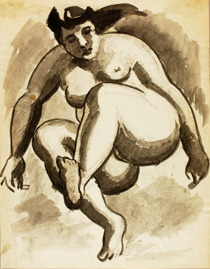 Female Nude by Карл Ньюман — digital art print download