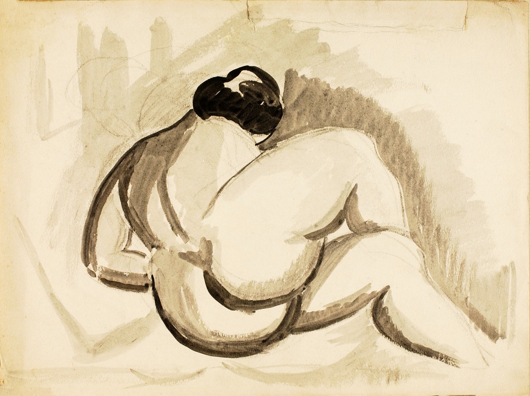 Female Nude by Carl Newman — digital art print download