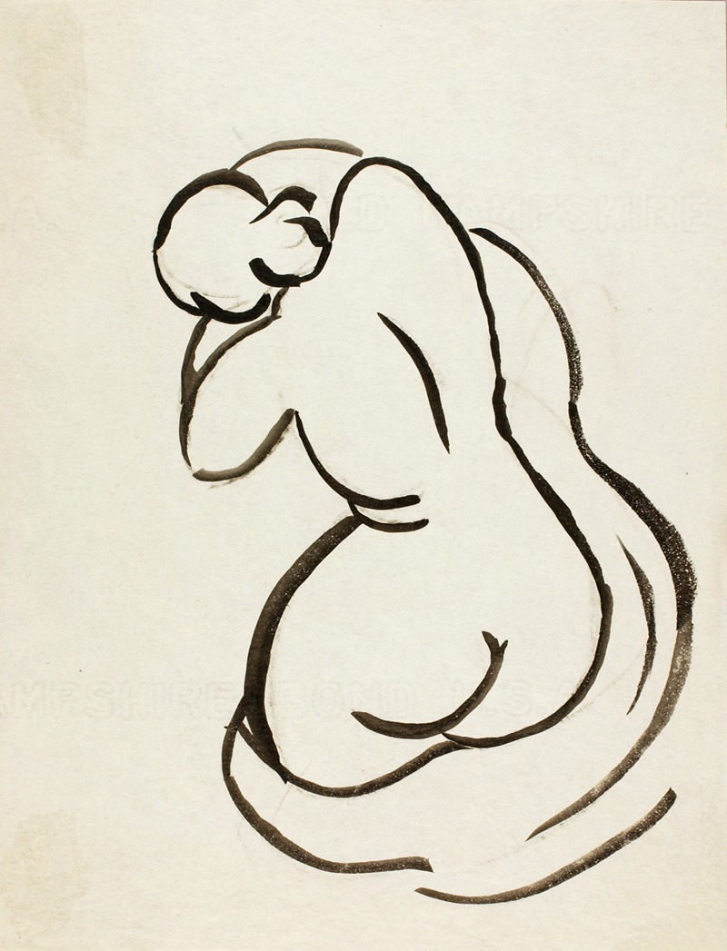 Female Nude by Карл Ньюман — digital art print download