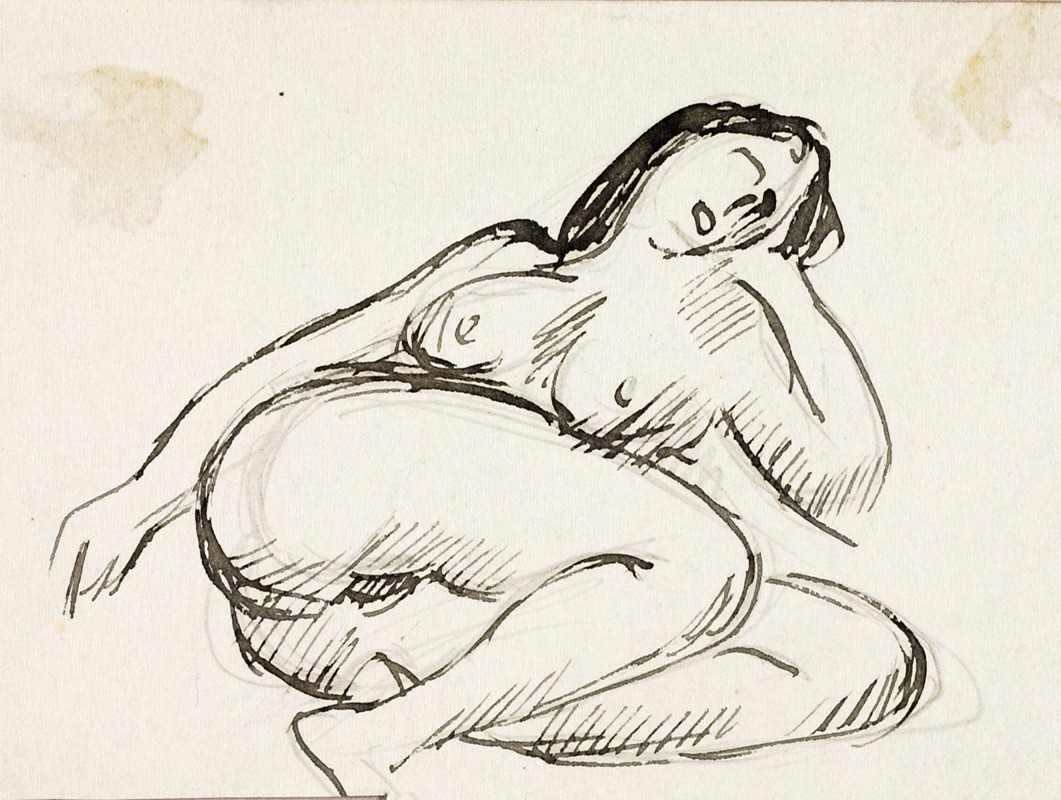 Female Nude by Карл Ньюман — digital art print download