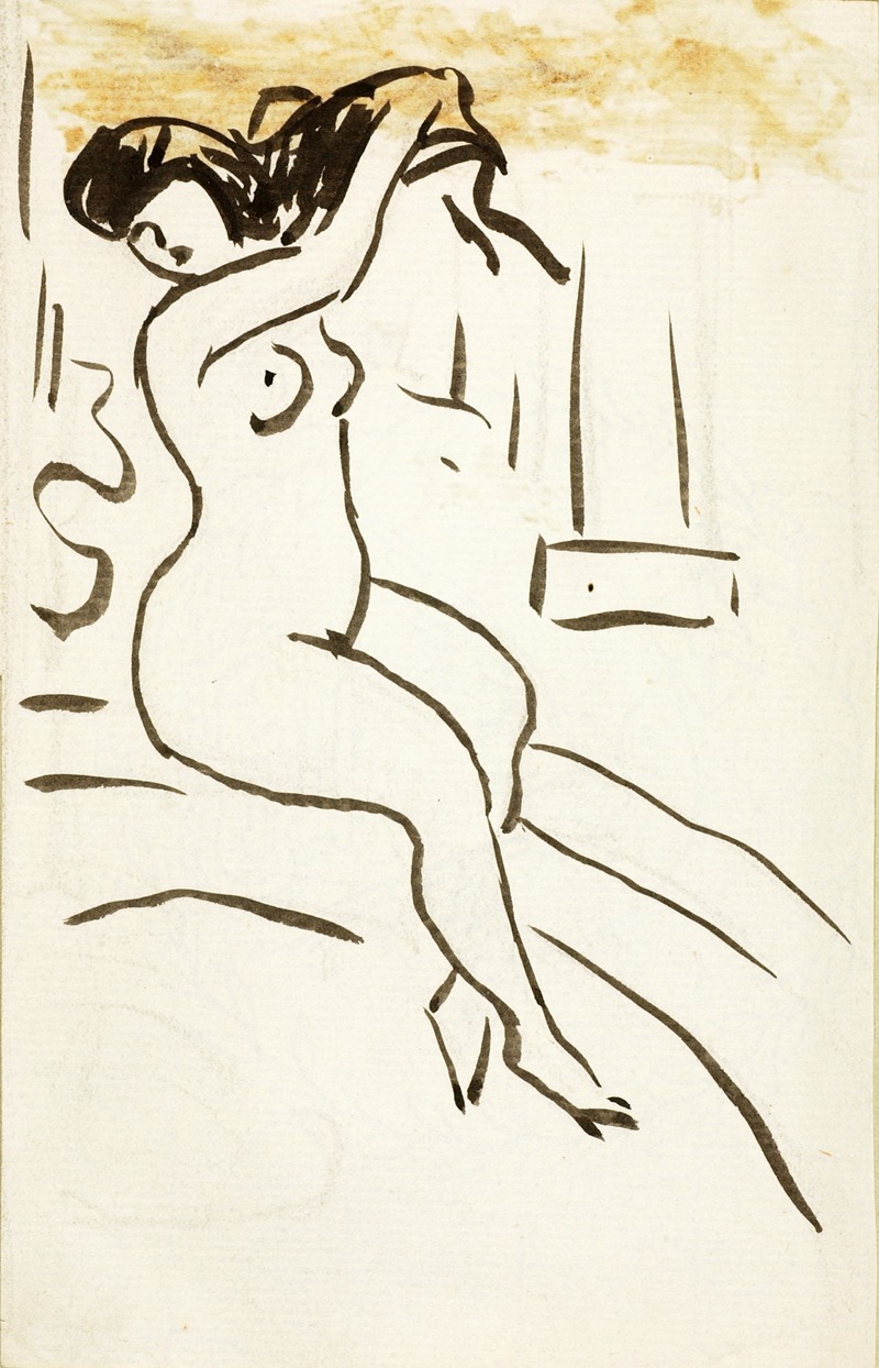 Female Nude by Карл Ньюман — digital art print download