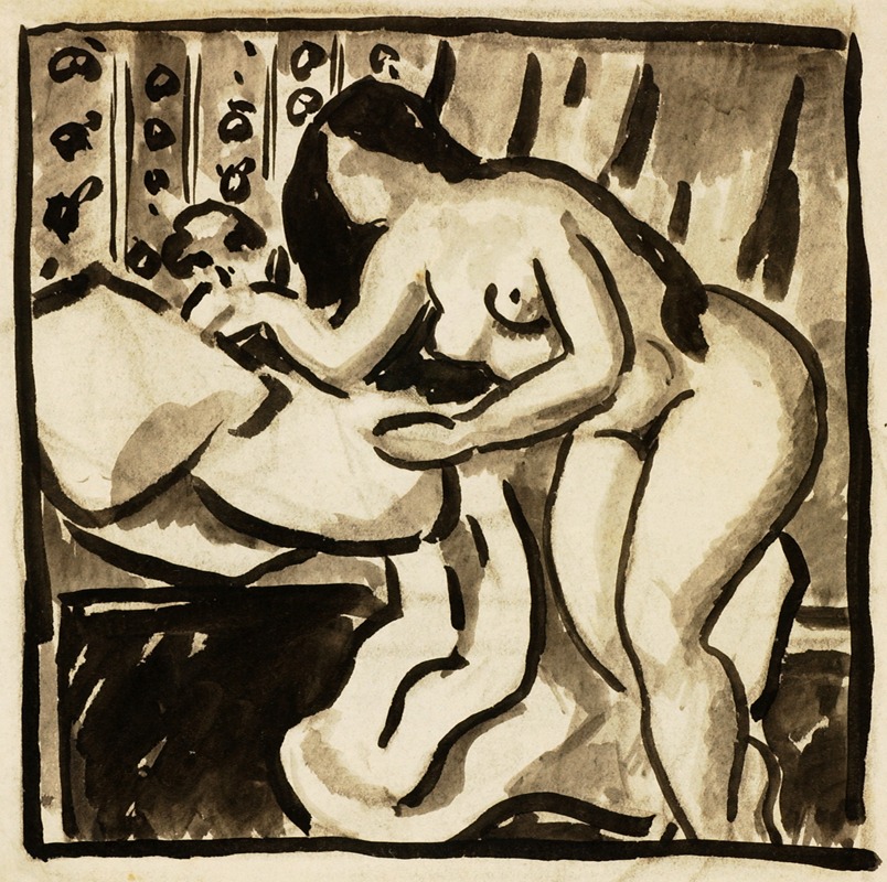 Female Nude by Карл Ньюман — digital art print download