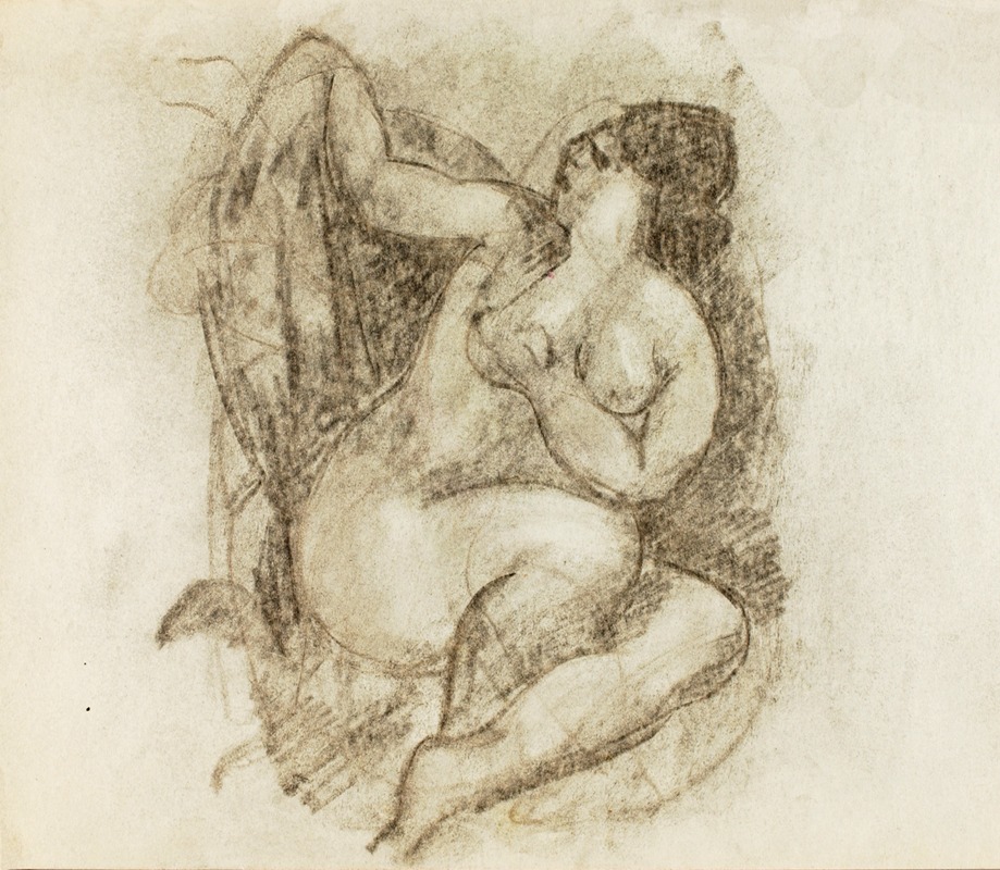 Female Nude by Карл Ньюман — digital art print download