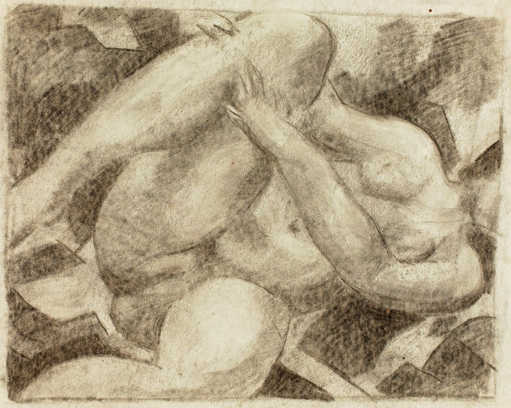 Female Nude by Карл Ньюман — digital art print download