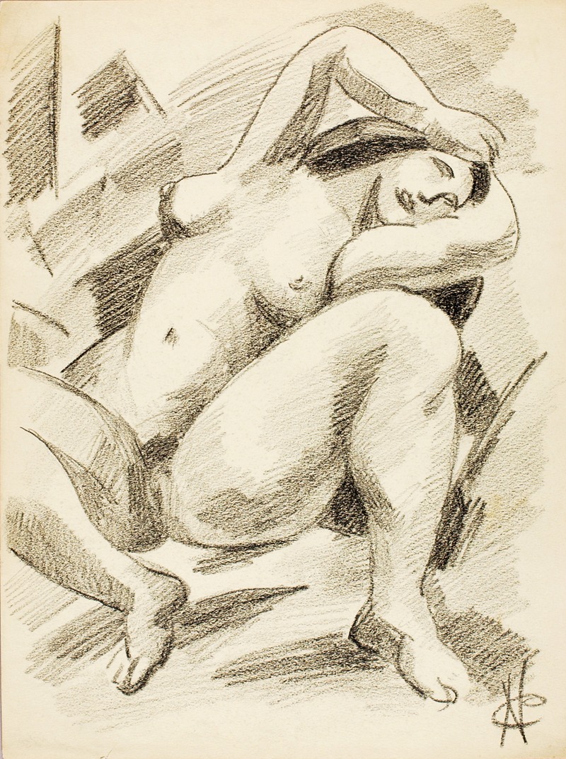 Female Nude by Карл Ньюман — digital art print download