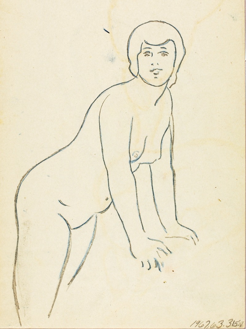 Female Nude by Карл Ньюман — digital art print download