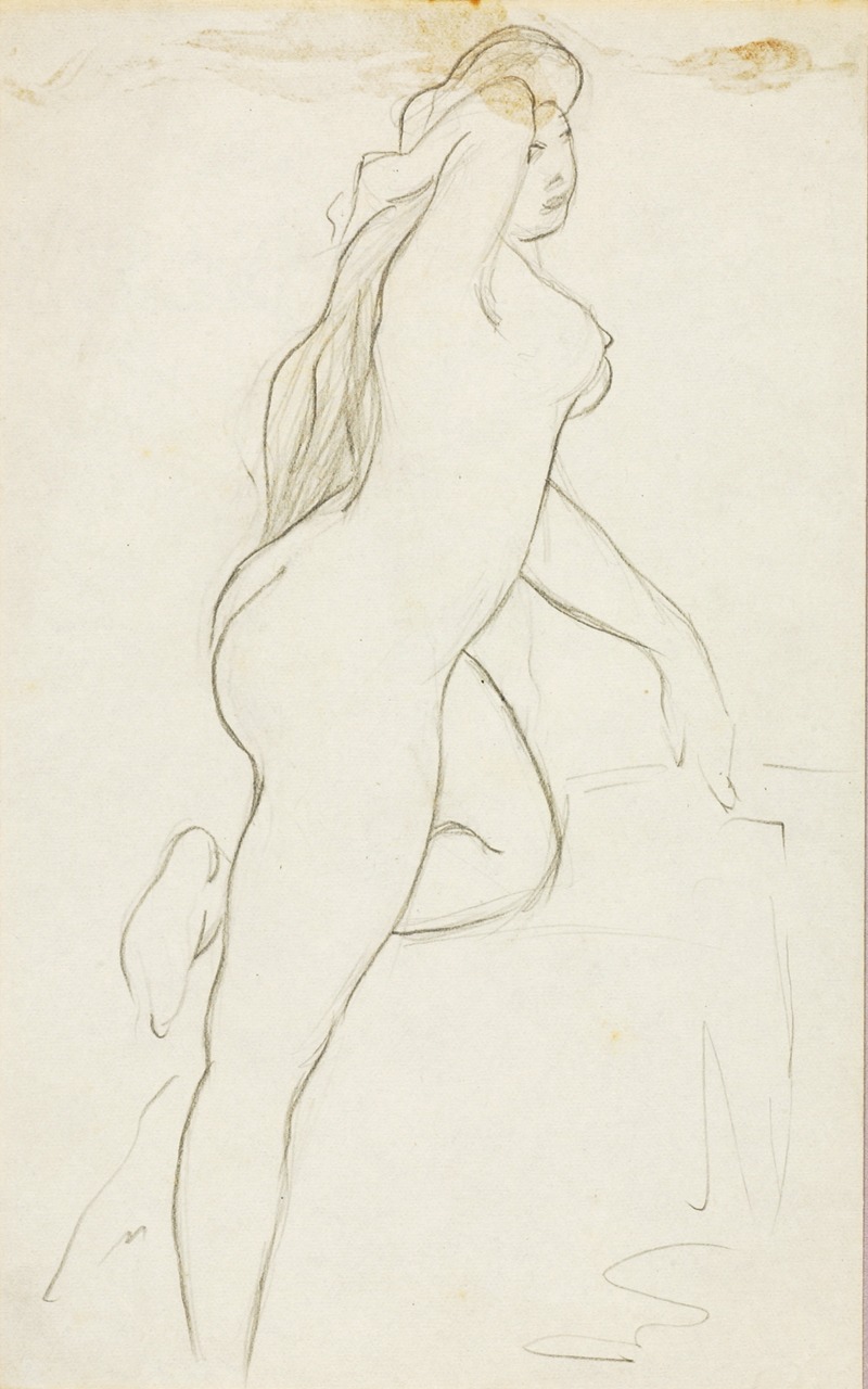 Female Nude by Карл Ньюман — digital art print download