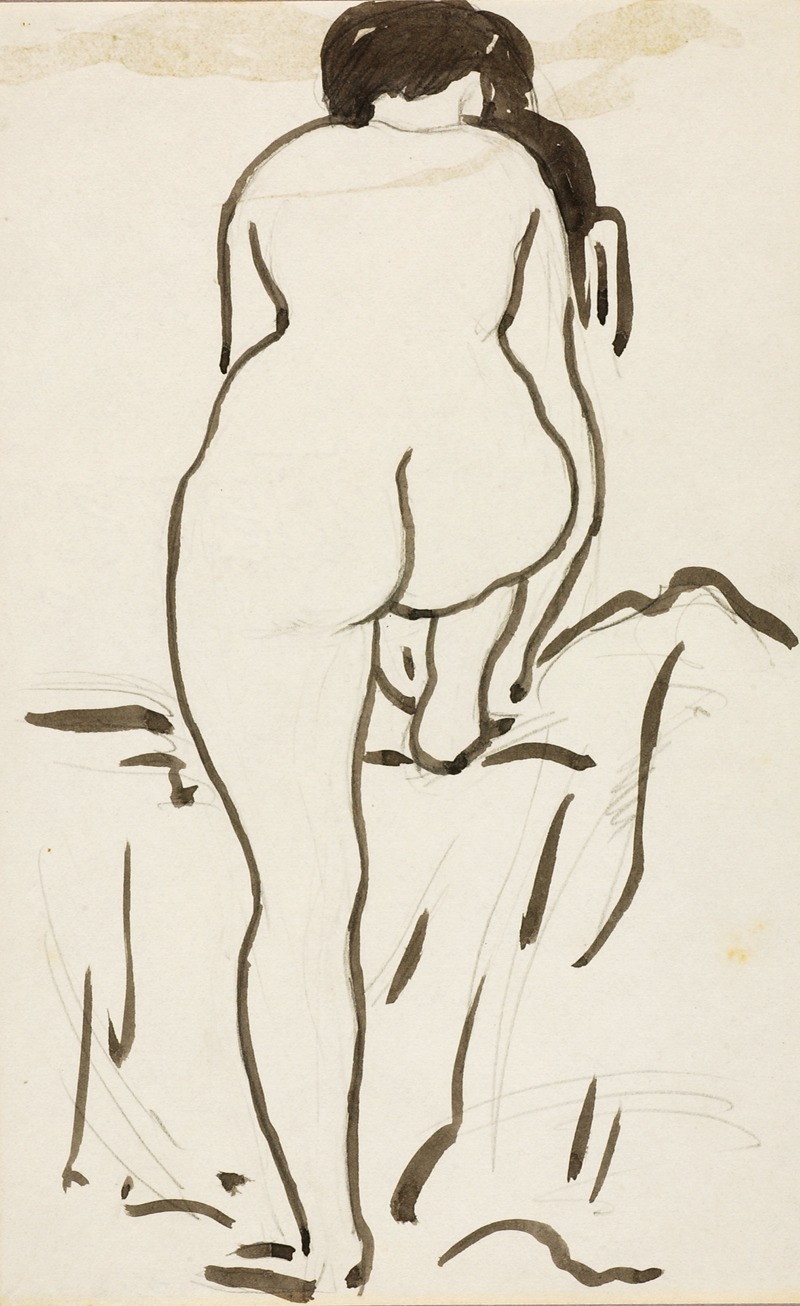 Female Nude by Карл Ньюман — digital art print download