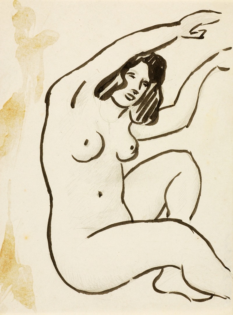 Female Nude by Карл Ньюман — digital art print download