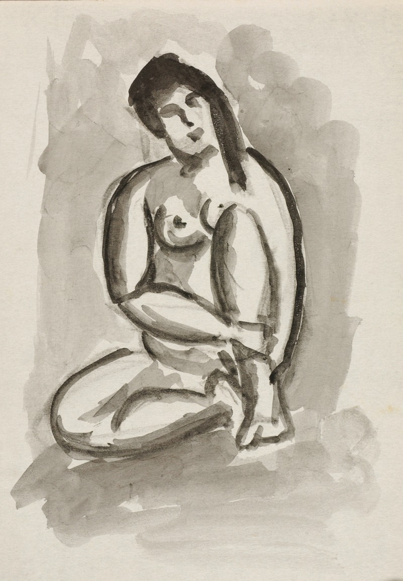 Female Nude by Карл Ньюман — digital art print download