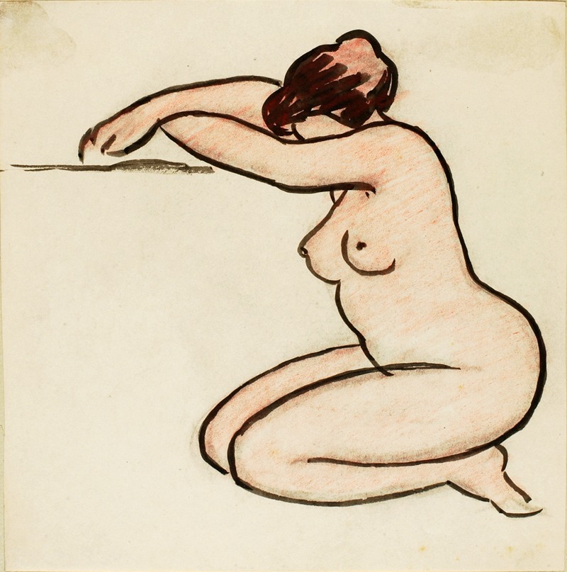 Female Nude by Карл Ньюман — digital art print download