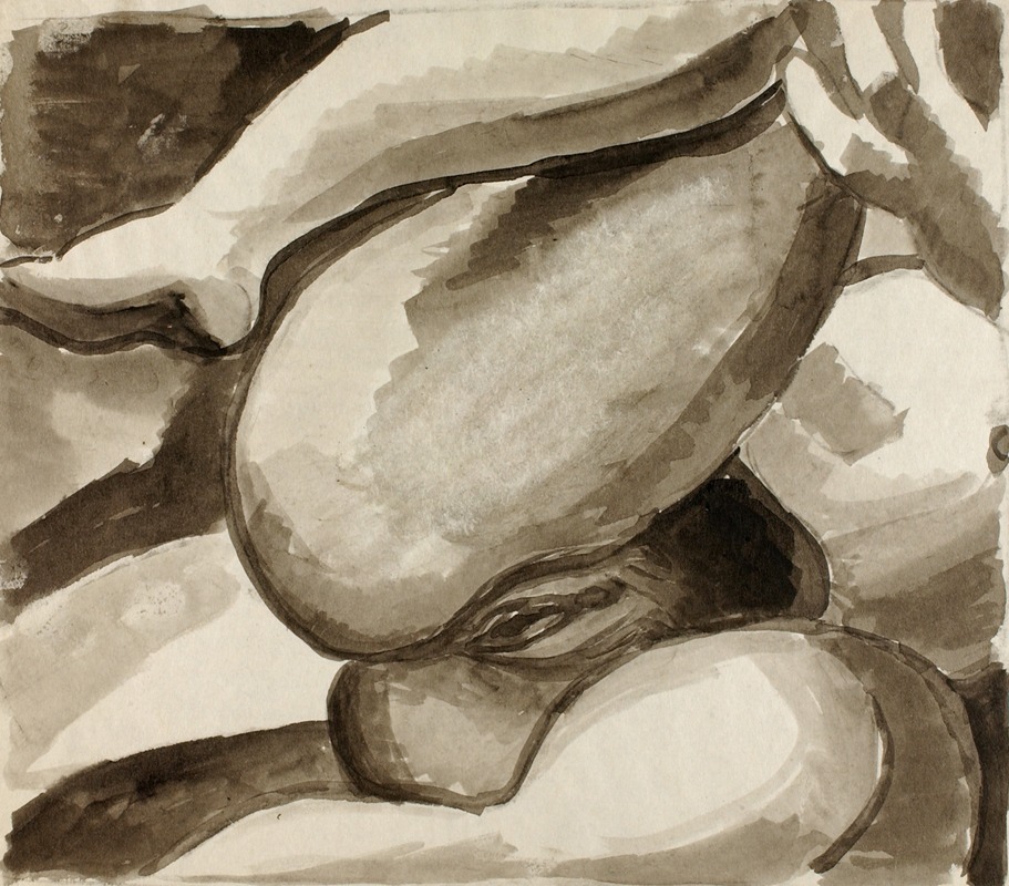 Female Nude by Карл Ньюман — digital art print download