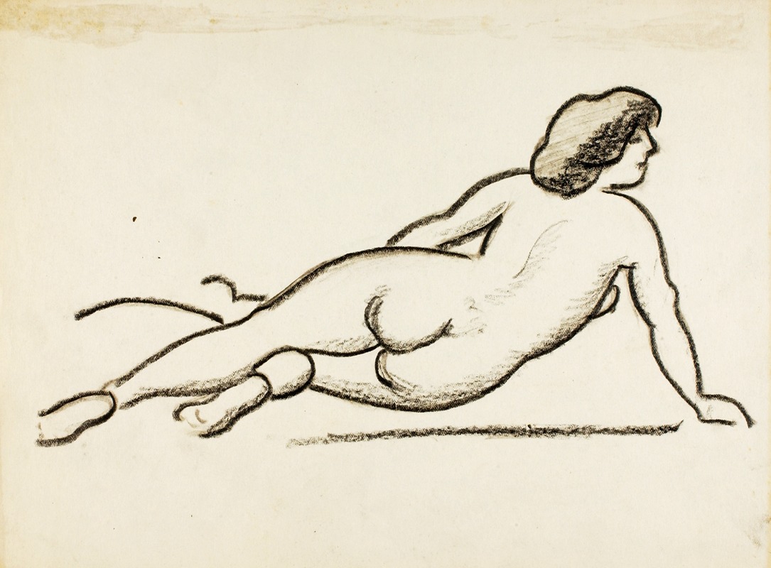 Reclining Female Nude — Карл Ньюман