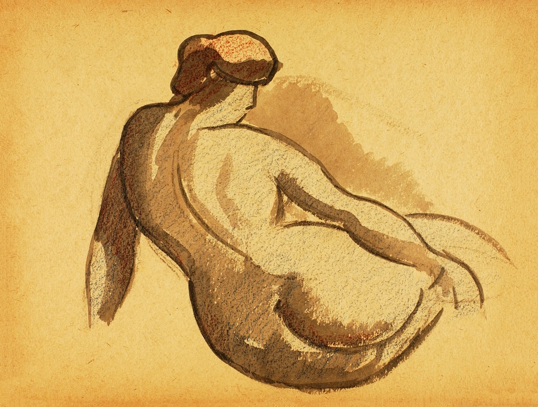 Reclining Nude by Carl Newman — digital art print download
