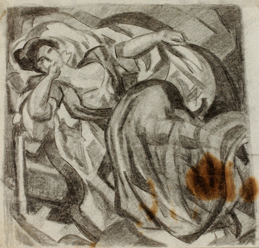 Reclining Woman by Карл Ньюман — digital art print download