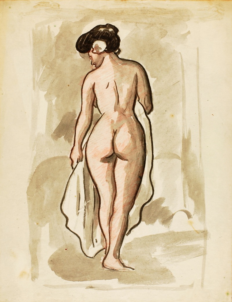 Standing Female Nude by Карл Ньюман — digital art print download