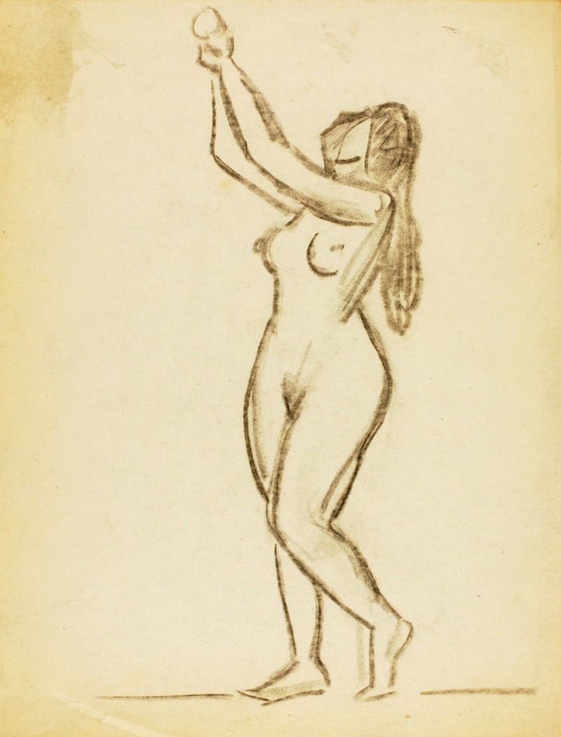 Standing Female Nude by Карл Ньюман — digital art print download