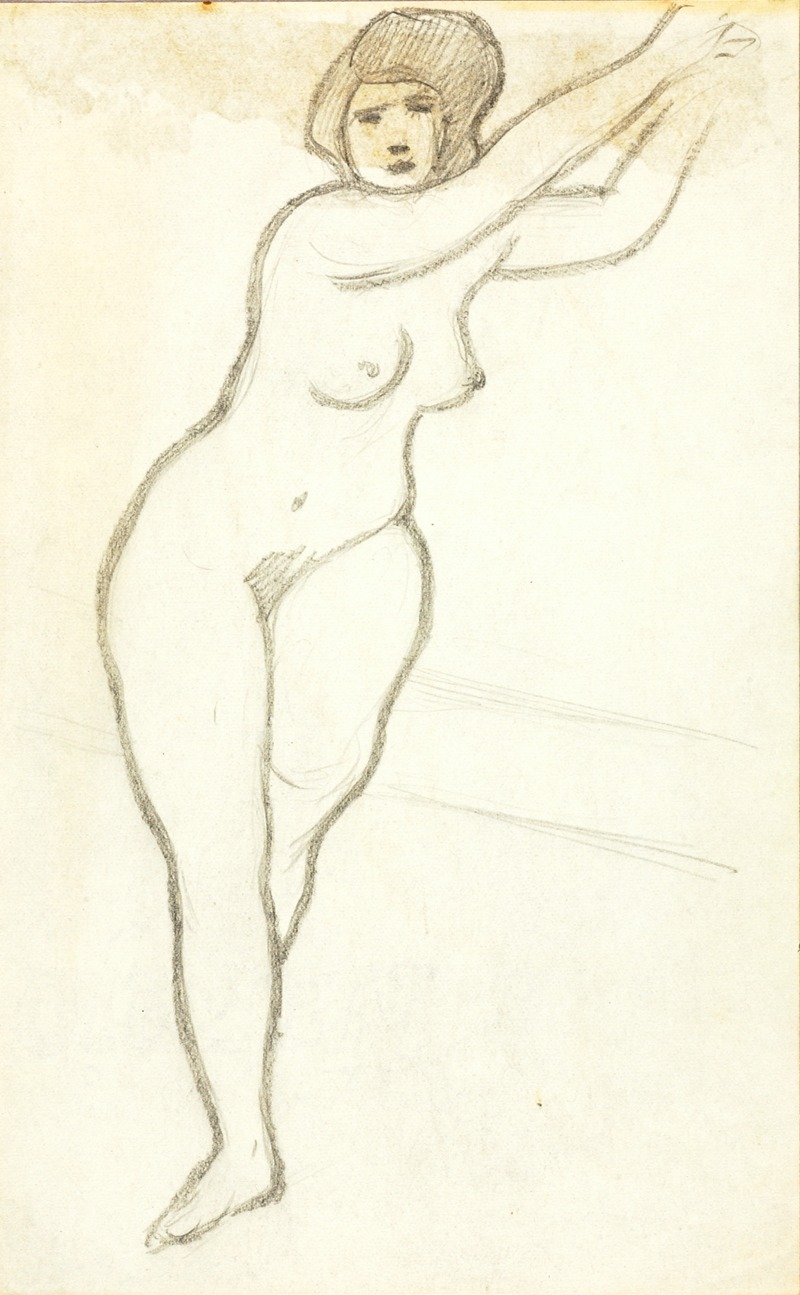 Standing Female Nude by Карл Ньюман — digital art print download