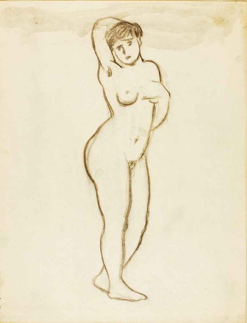 Standing Female Nude by Карл Ньюман — digital art print download