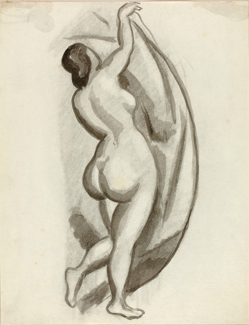 Standing Female Nude by Карл Ньюман — digital art print download