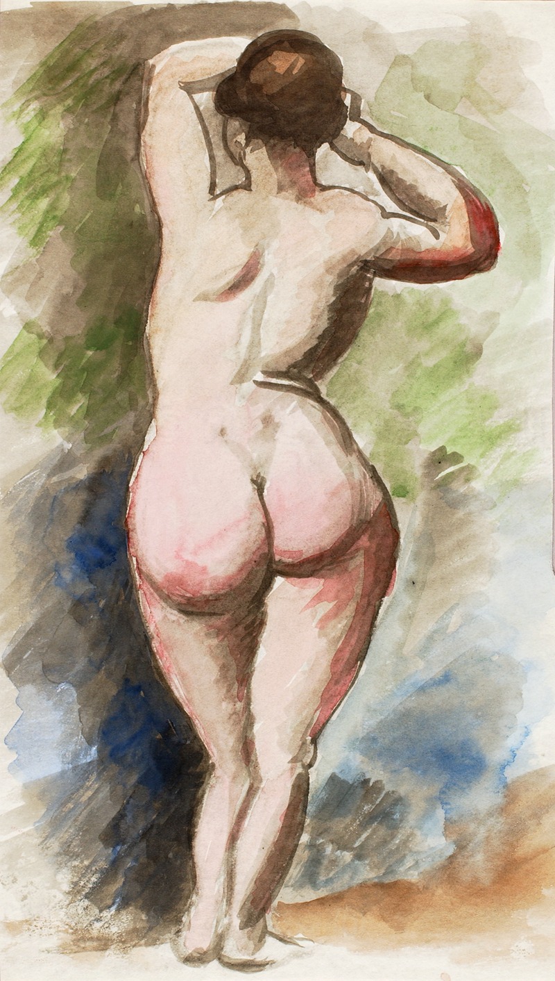 Standing Female Nude by Карл Ньюман — digital art print download