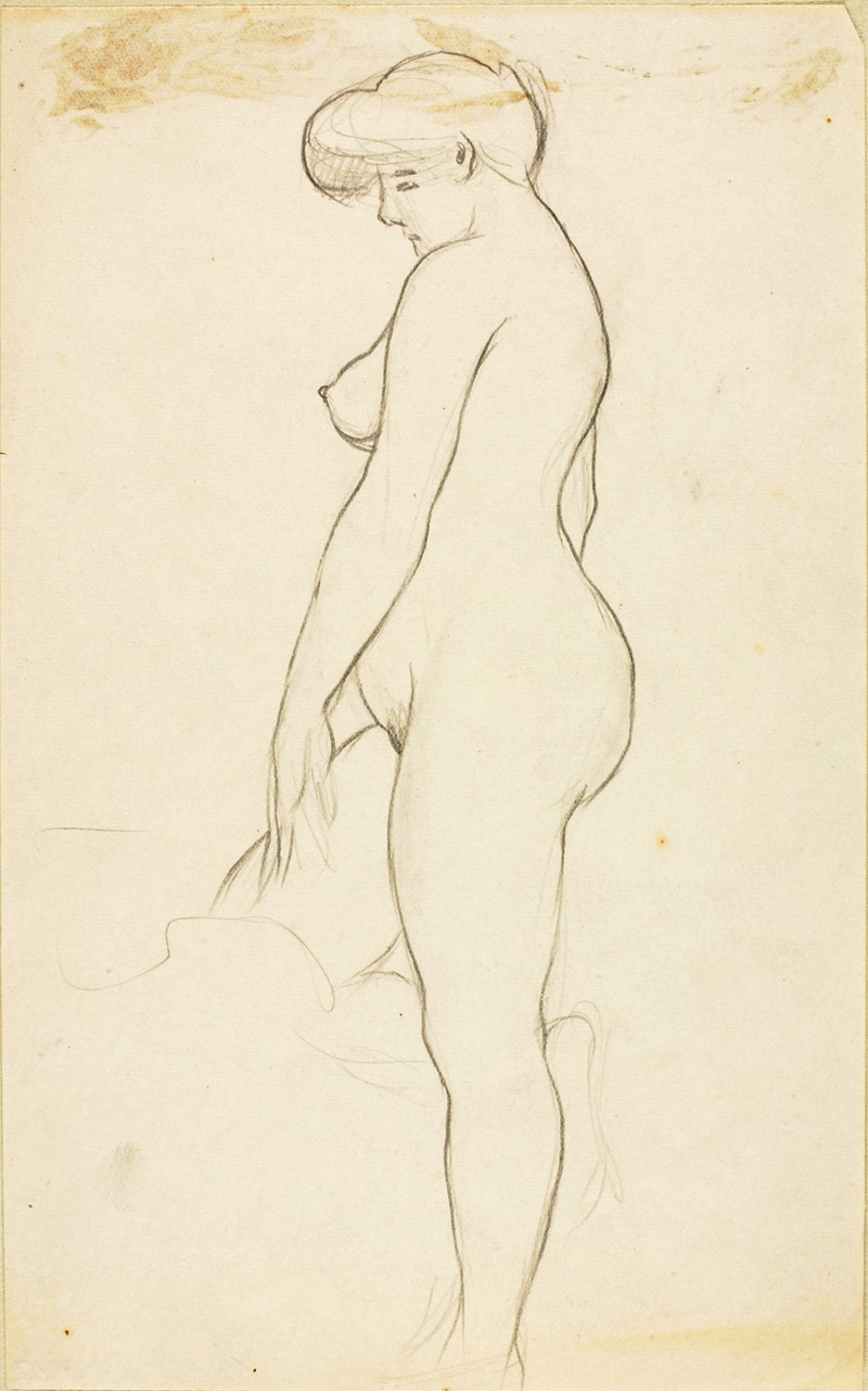Standing Female Nude by Карл Ньюман — digital art print download