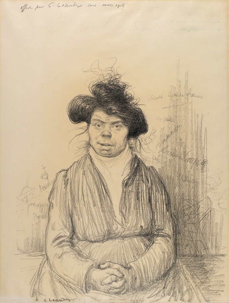 Peasant Woman by Шарль-Люсьен Леандр, 1915 — digital art print download