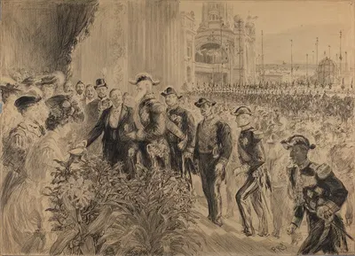 Inauguration de L'Exposition Internationale de Liege, en 1905 by Charles Paul Renouard, 1905 — digital art print download
