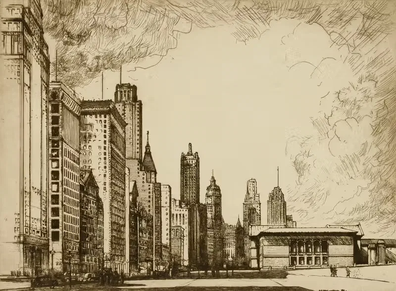 Chicago, Michigan Avenue no. 2 — Donald Shaw MacLaughlan