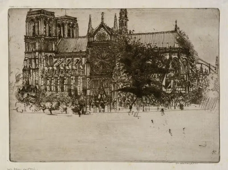 Нотр-Дам де Пари by Дональд Шоу МаКлафлан, 1900 — digital art print download