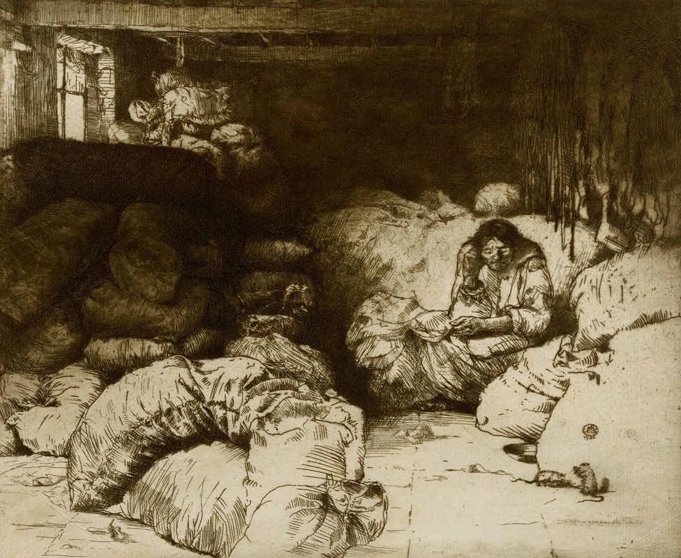 The Sleeping Rag Vendor by Donald Shaw MacLaughlan — digital art print download