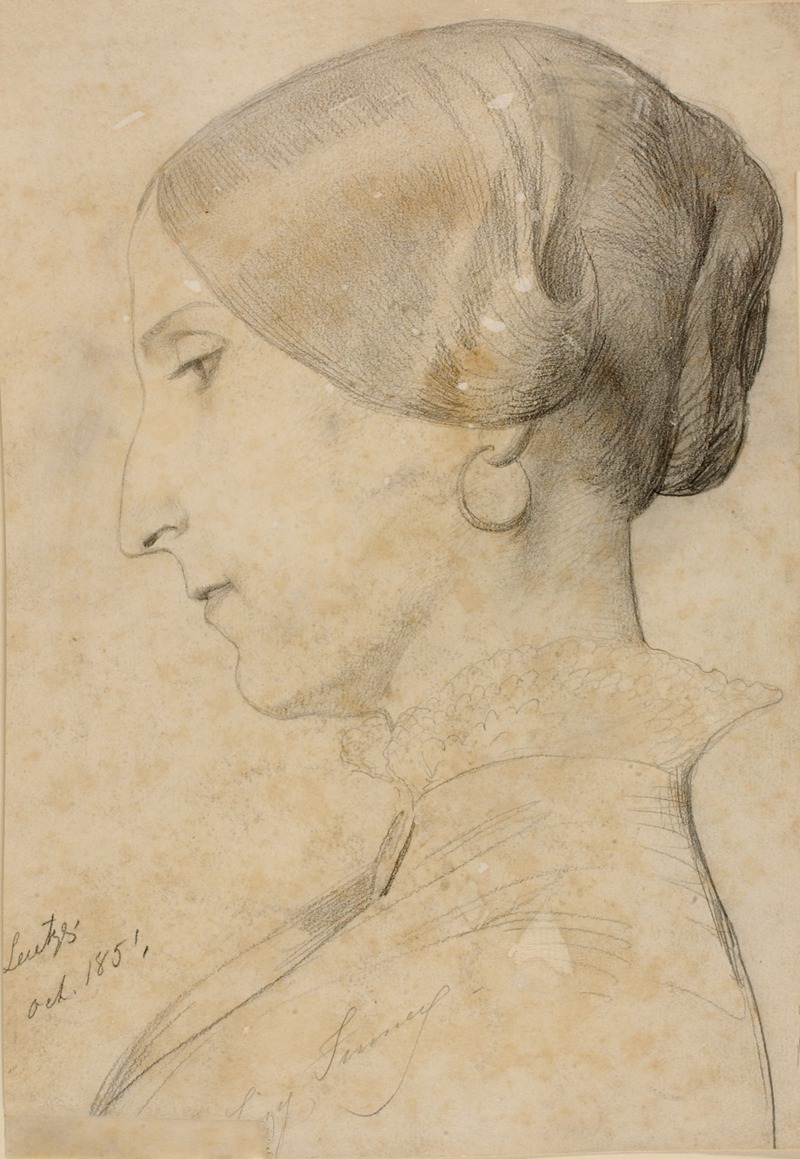 Elizabeth Dunn Finney by Emanuel Gottlieb Leutze, 1851 — digital art print download