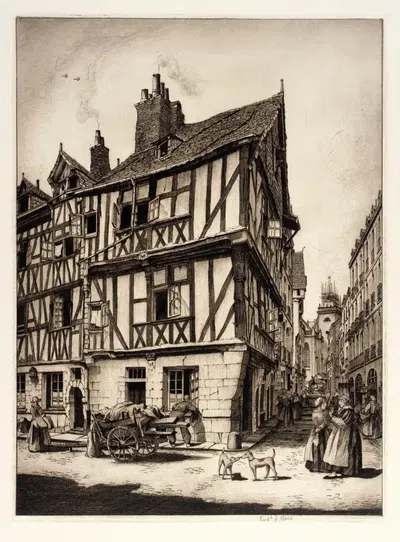House in Nantes by Frederick G. Hall — digital art print download