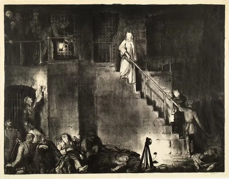 Убийство Эдит Кавелл by Джордж Уэсли Беллоуз, 1918 — digital art print download
