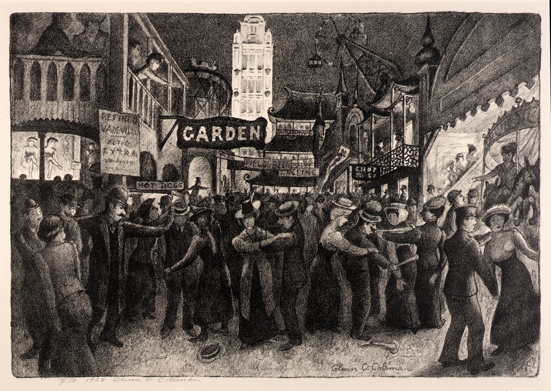 Coney Island by Гленн О. Коулман, 1928 — digital art print download
