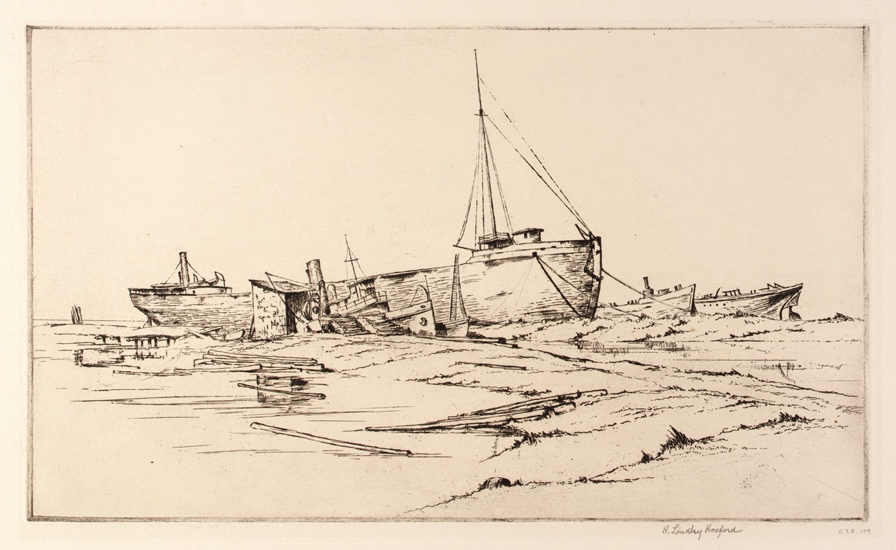 Marine Graveyard, Port Arthur by H. Lindley Hosford — digital art print download