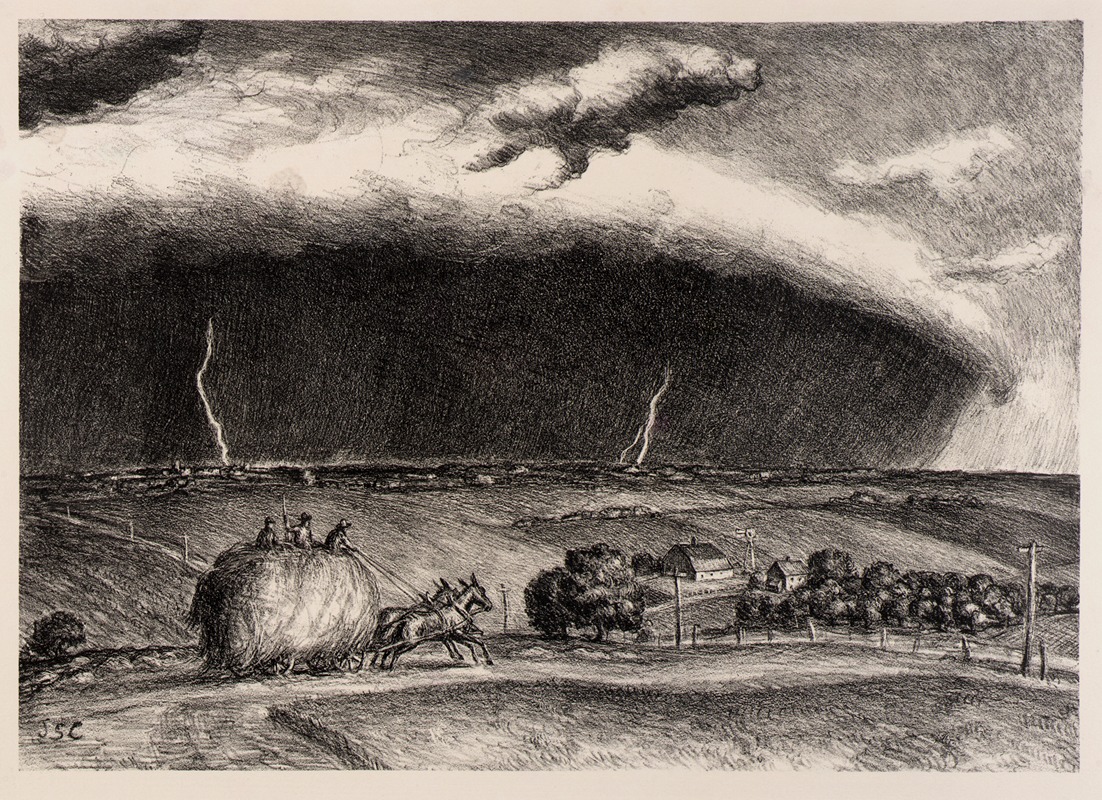 The Line Storm by Джон Стюарт Керри, 1935 — digital art print download