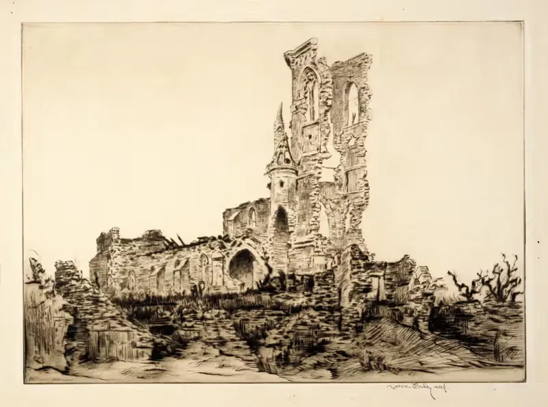 Церковь Флери by Керр Эби, 1920 — digital art print download