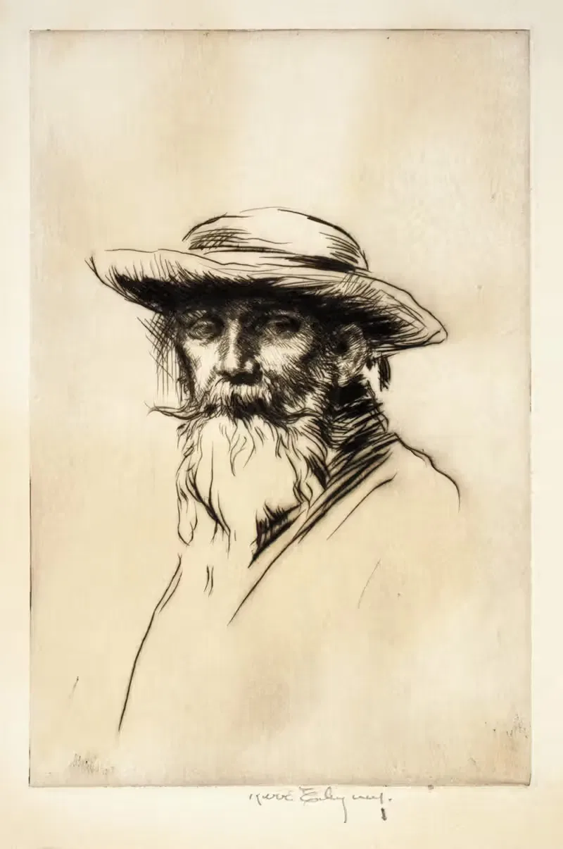 Head of an Old Man — Kerr Eby