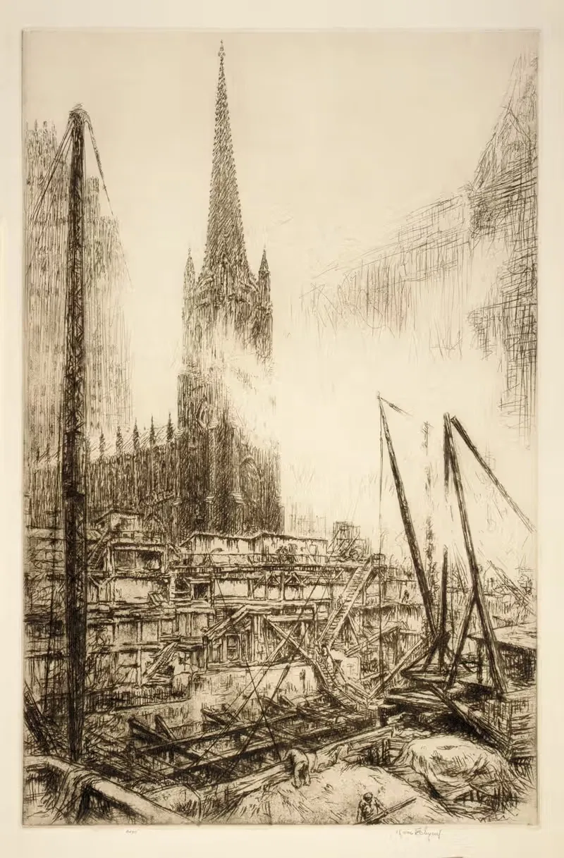 Уолл-стрит, 1 by Керр Эби, 1930 — digital art print download
