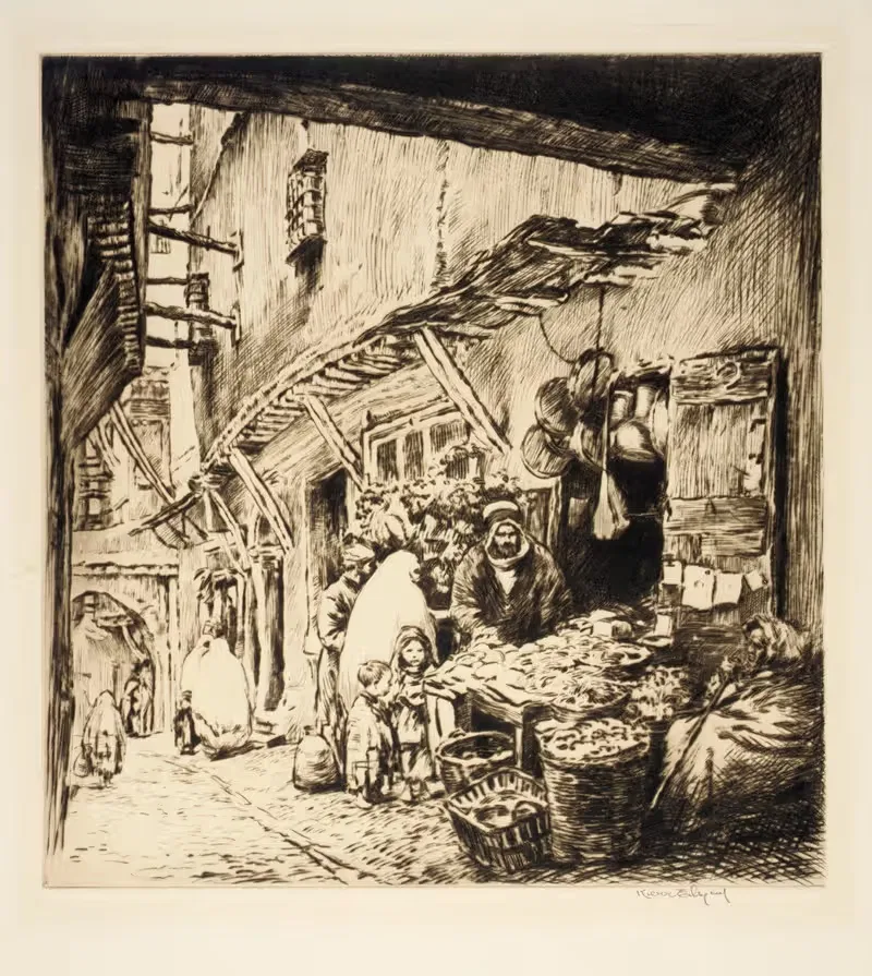 Магазины в Касбе by Керр Эби, 1924 — digital art print download