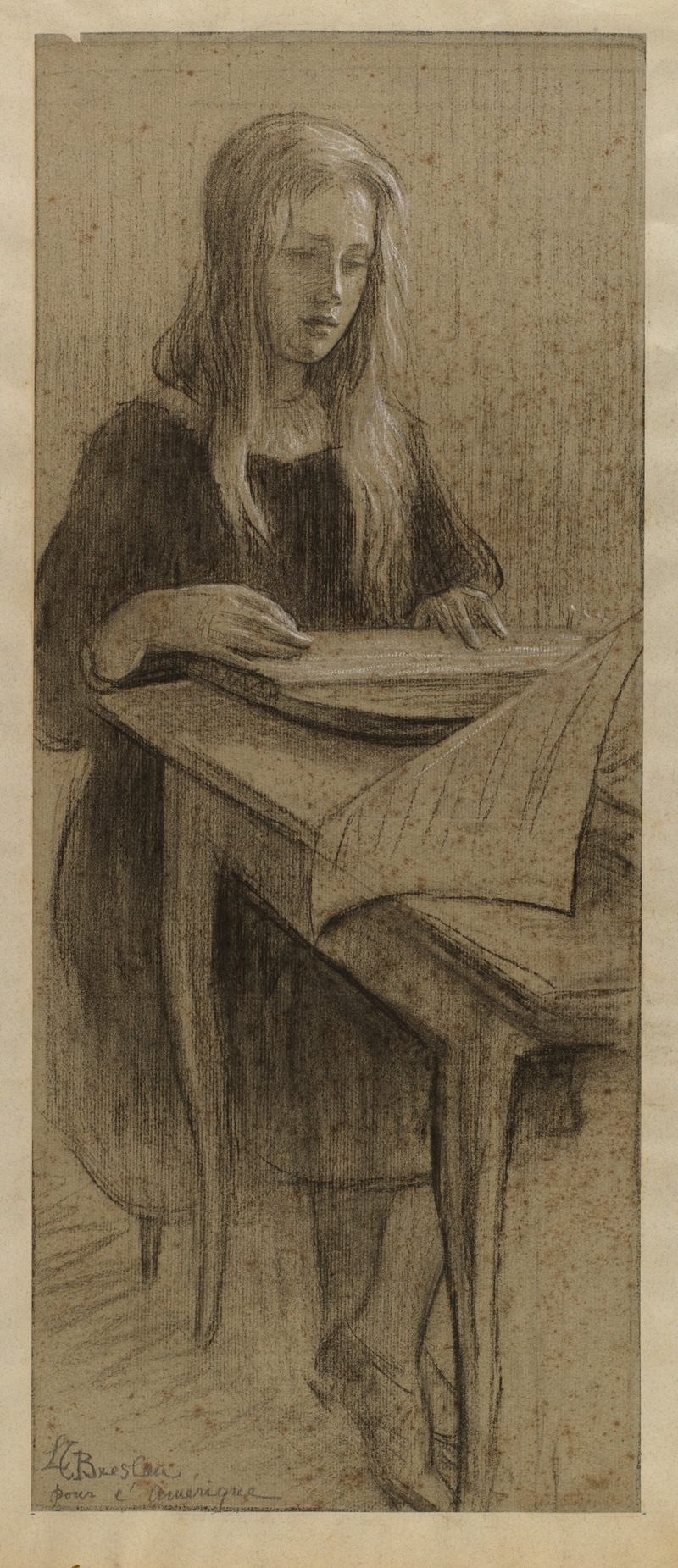 Schoolgirl by Луиза Катрин Бресло — digital art print download
