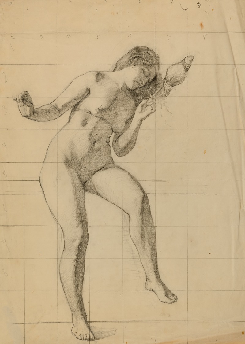 Nude female figure by Луиза Кокс — digital art print download