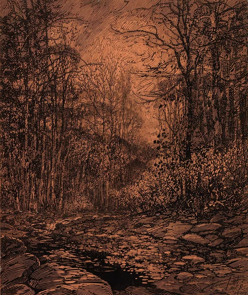Весенний ручей, парк Рок-Крик by Макавин Таттл — digital art print download