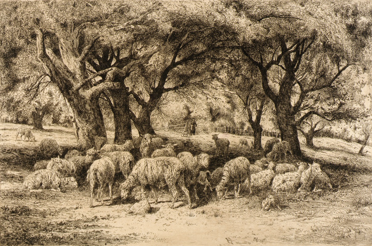 A New England Orchard by Питер Моран — digital art print download