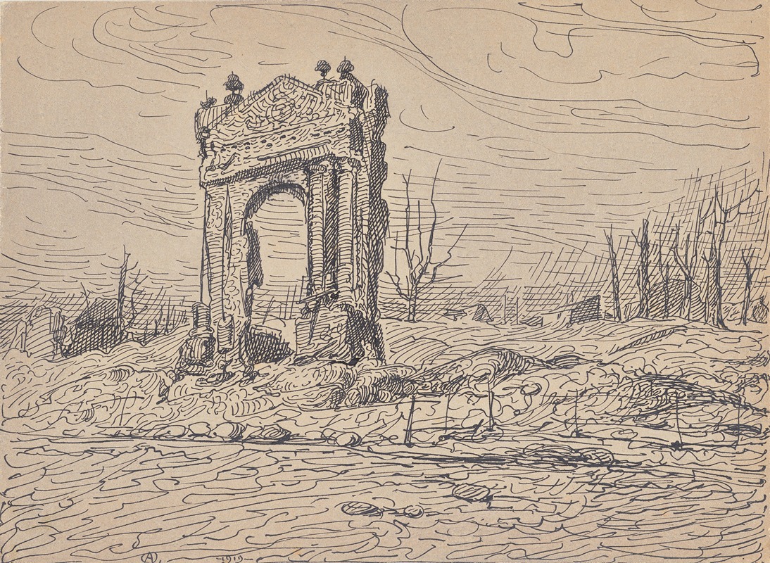 Ypres Remember by Альфред Ост, 1919 — digital art print download