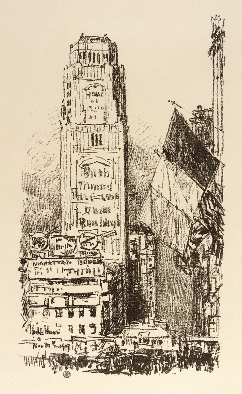 New York Bouquet by Чайлд Хассам, 1917 — digital art print download