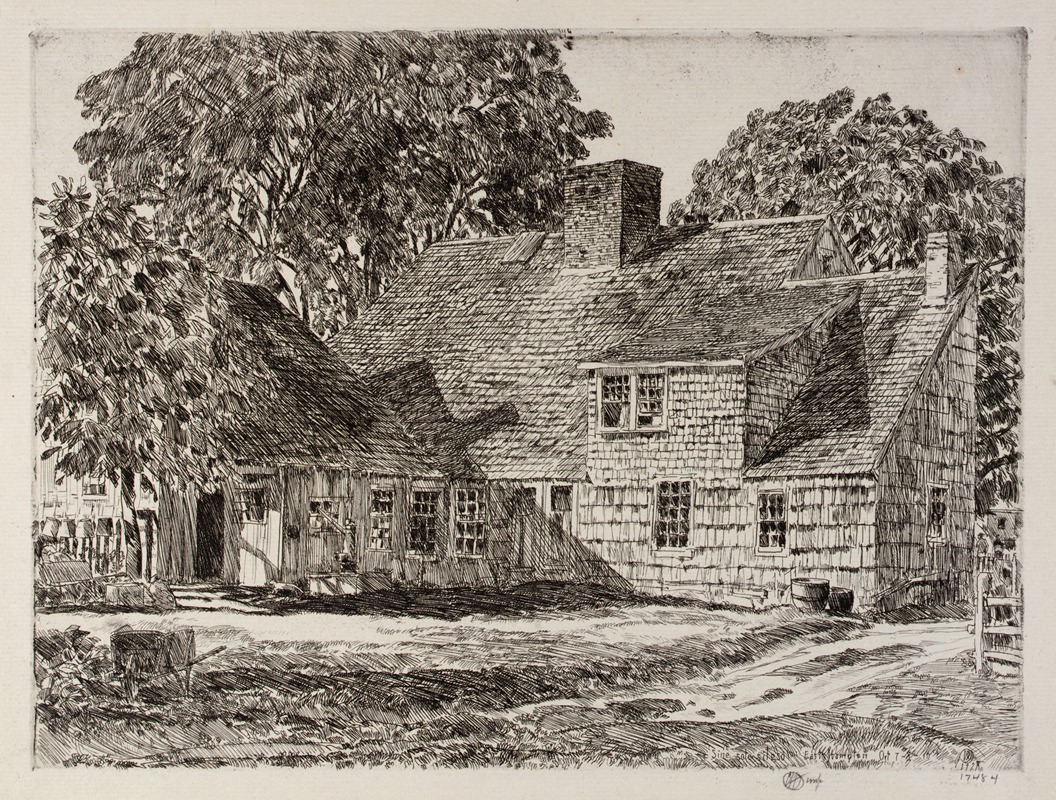 Old Dominy House by Childe Hassam, 1928 — digital art print download