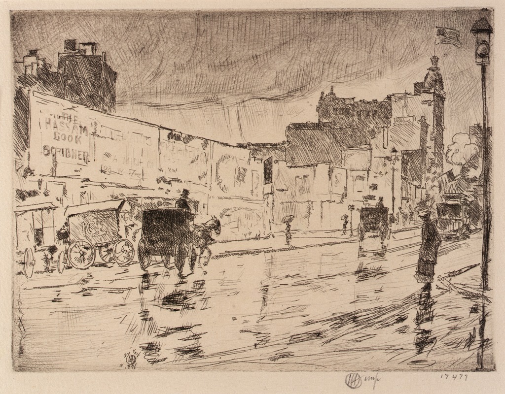 The Billboards, New York by Чайлд Хассам, 1916 — digital art print download